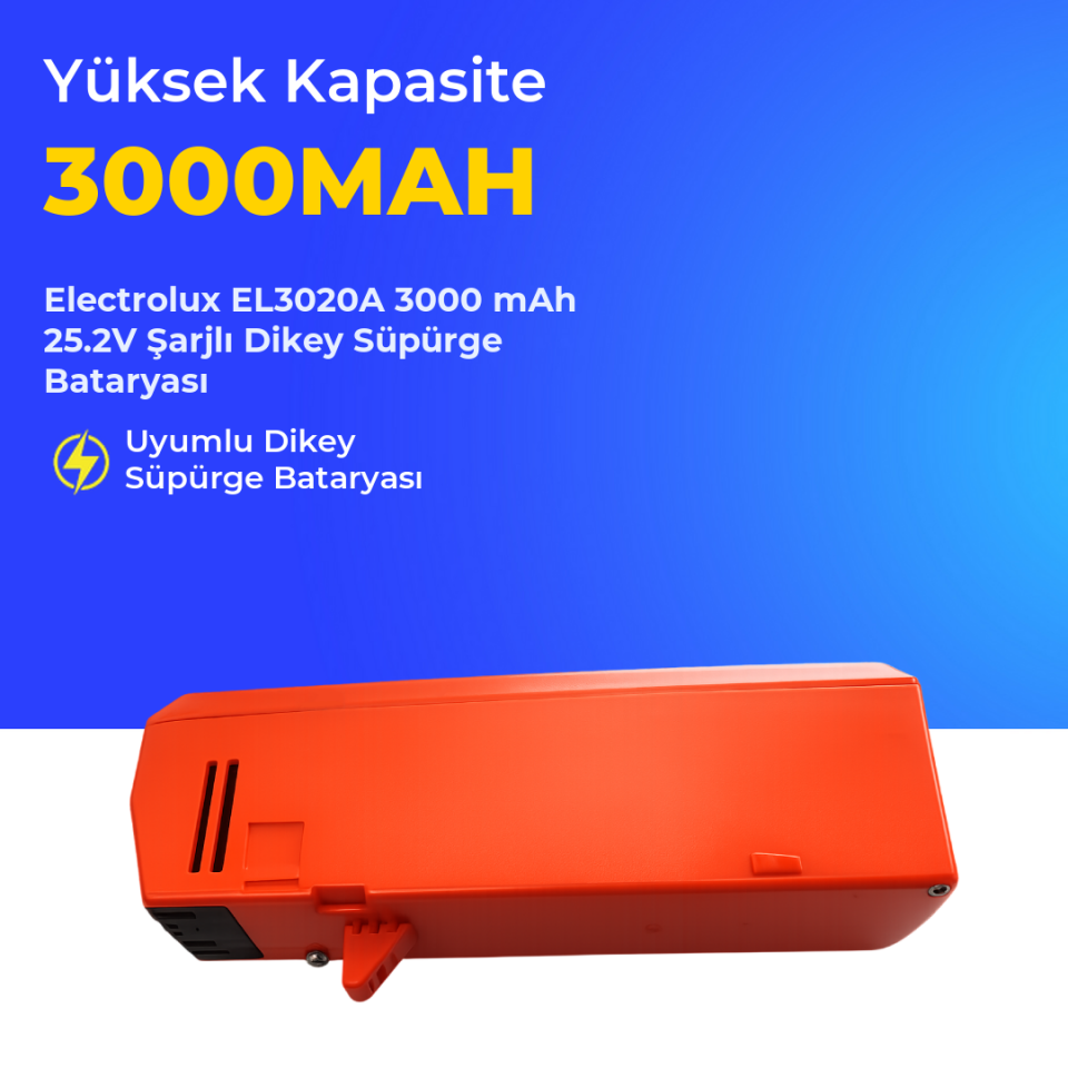 Electrolux EL3020A 3000 Mah Şarjlı Dikey Süpürge Bataryası