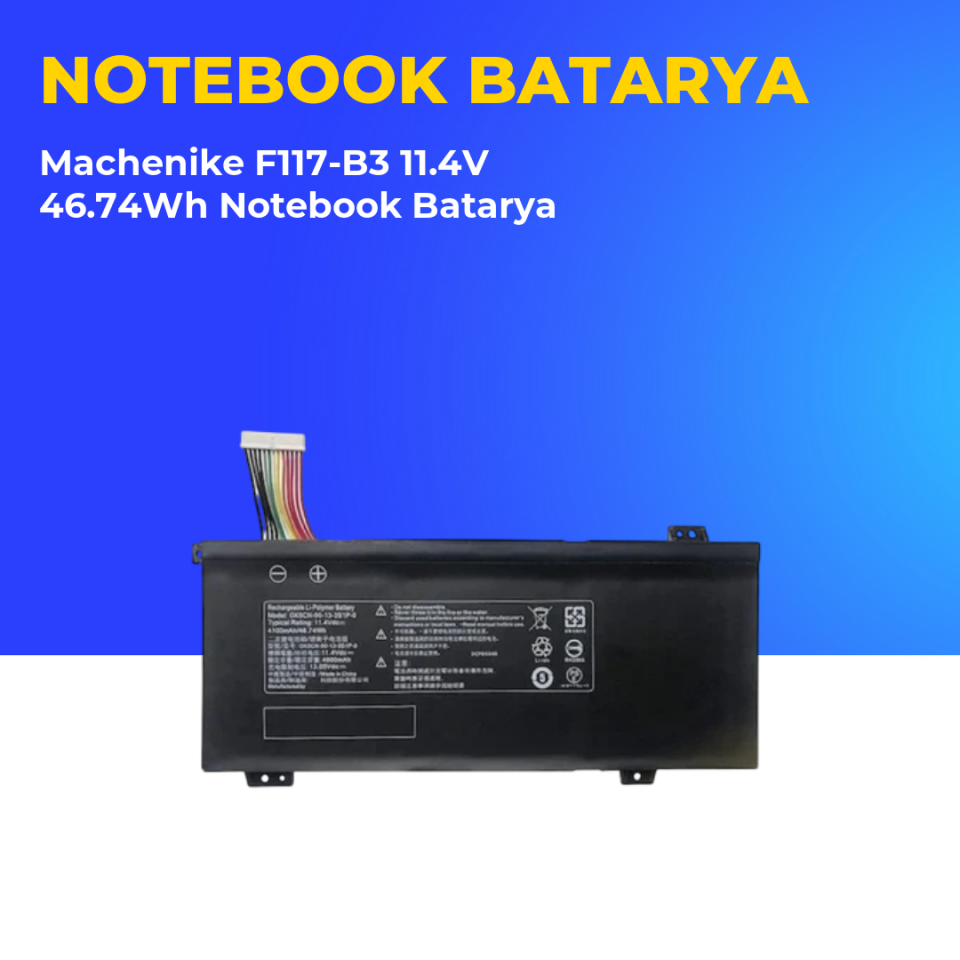 Machenike F117-B3 11.4V 46.74Wh Notebook Batarya