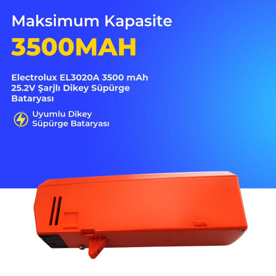 Electrolux EL3020A 3500 Mah Şarjlı Dikey Süpürge Bataryası