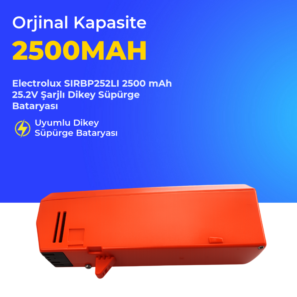 Electrolux SIRBP252LI 2500 Mah Şarjlı Dikey Süpürge Bataryası