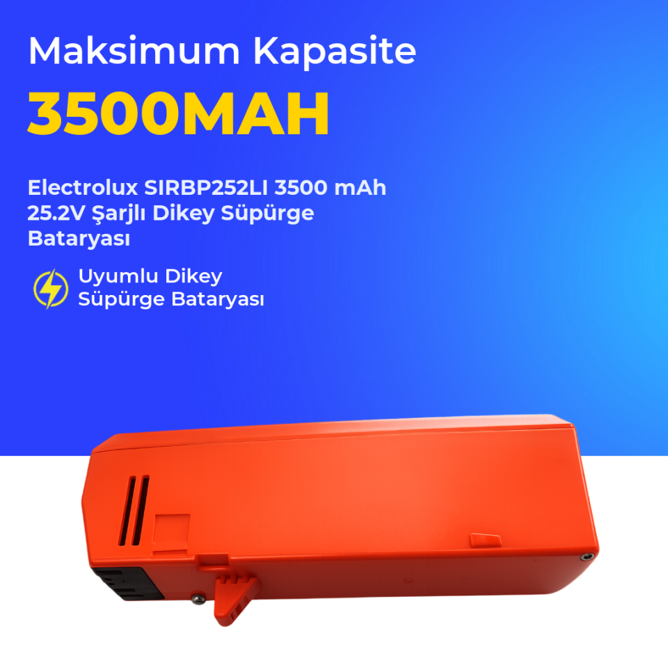 Electrolux SIRBP252LI 3500 Mah Şarjlı Dikey Süpürge Bataryası