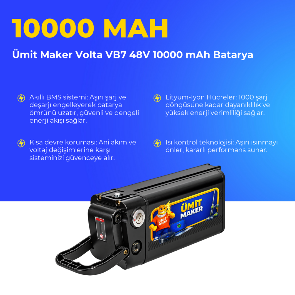 Volta VB7 48V 10000 mAh Batarya