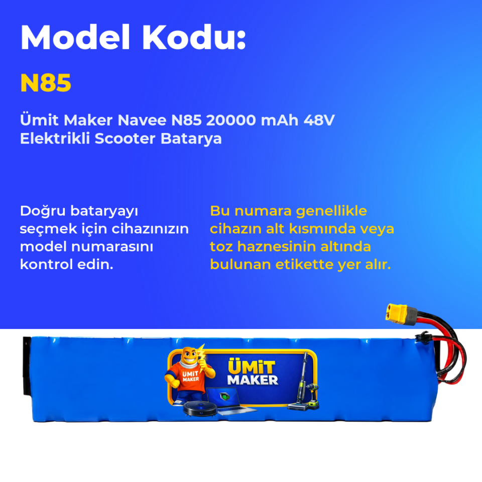 Navee N85 20000 mAh 48V Elektrikli Scooter Batarya