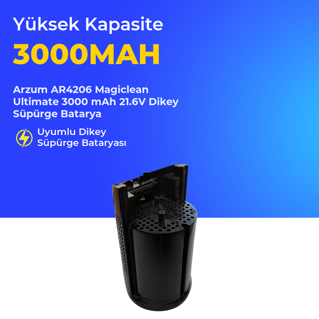 Arzum AR4206 Magiclean Ultimate 3000 mAh 21.6V Dikey Süpürge Batarya