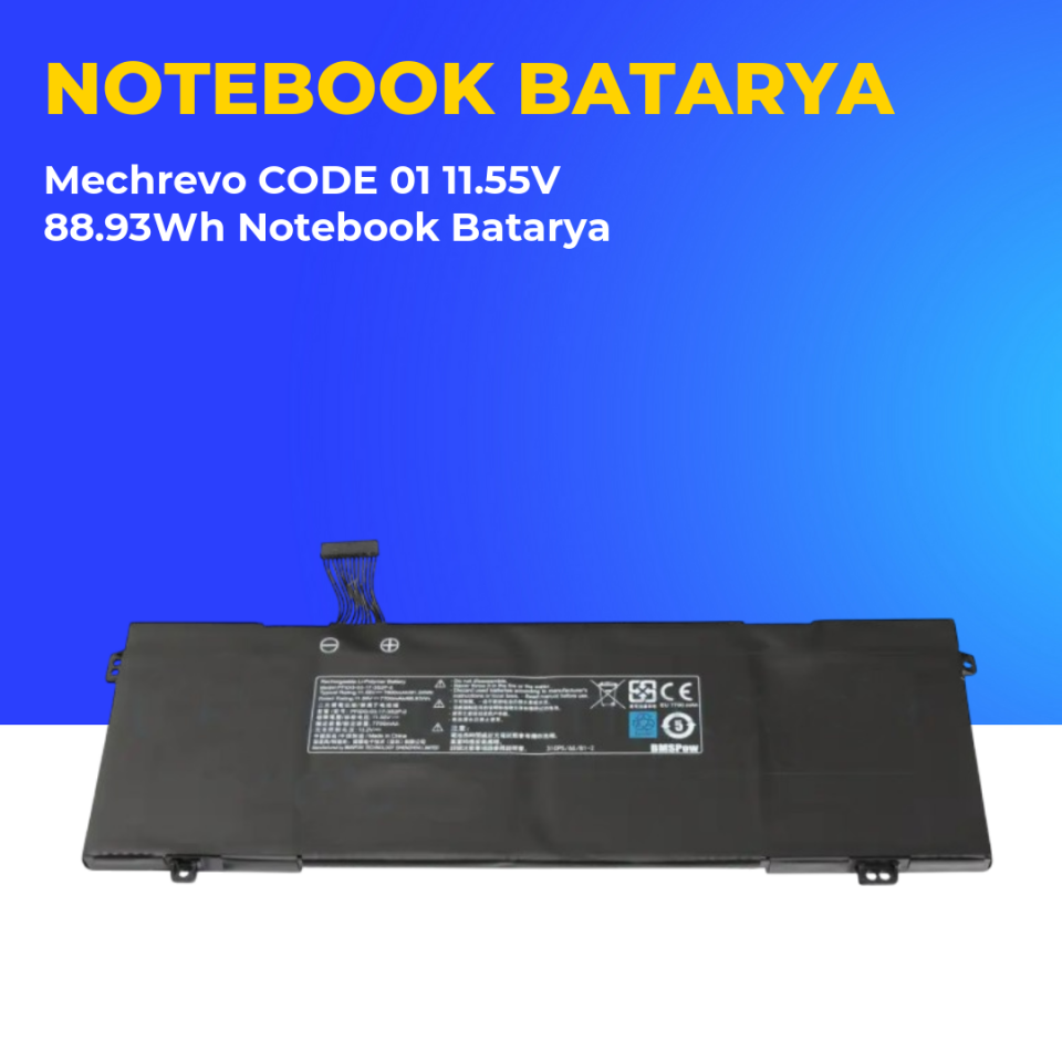 Mechrevo CODE 01 11.55V 88.93Wh Notebook Batarya