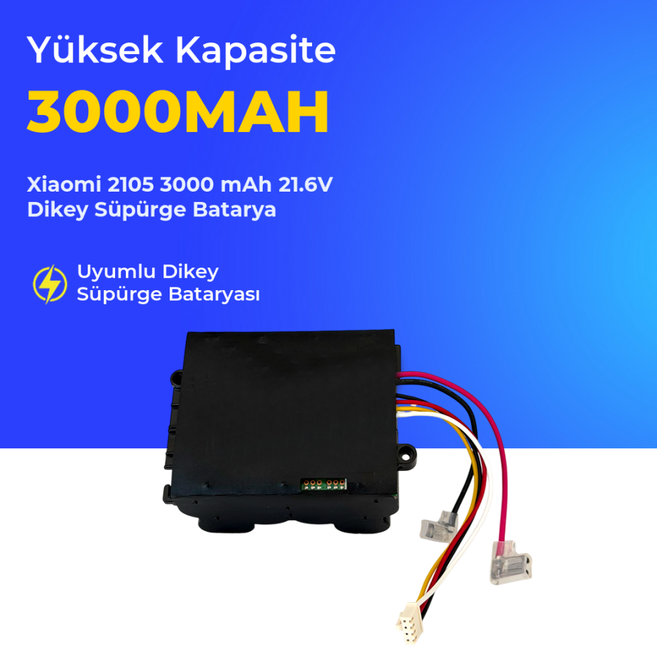 Xiaomi 2105 3000 mAh 21.6V Dikey Süpürge Batarya
