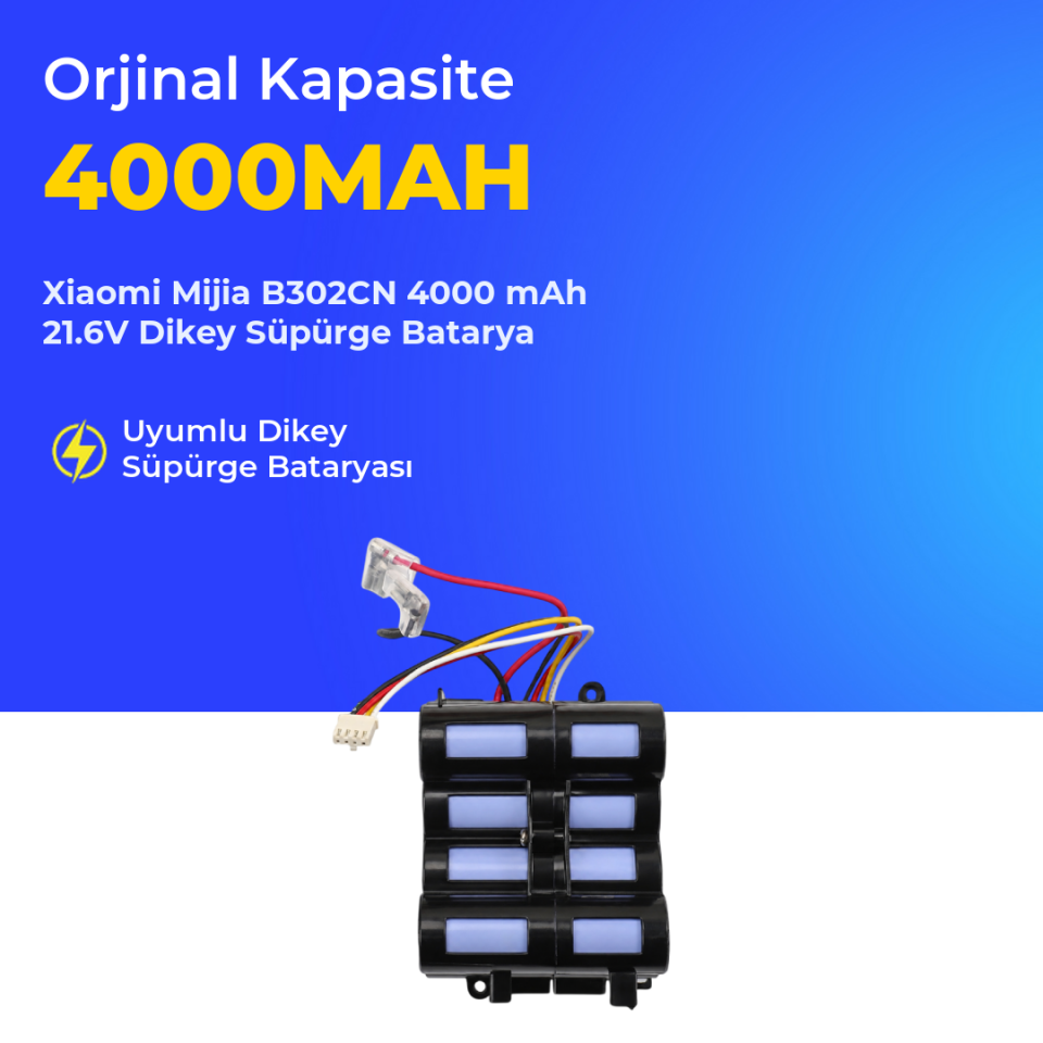 Xiaomi Mijia B302CN 4000 mAh 21.6V Dikey Süpürge Batarya