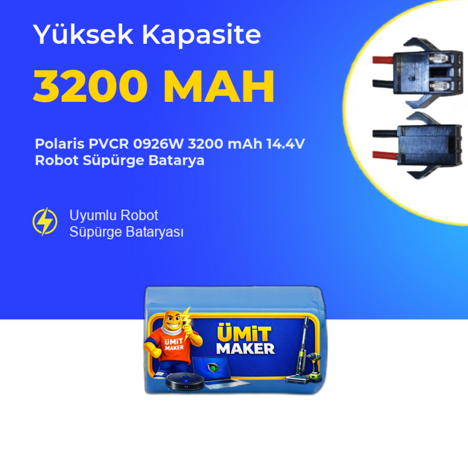 Polaris PVCR 0926W 3200 mAh 14.4V Robot Süpürge Batarya