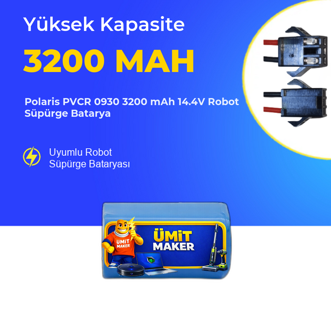 Polaris PVCR 0930 3200 mAh 14.4V Robot Süpürge Batarya