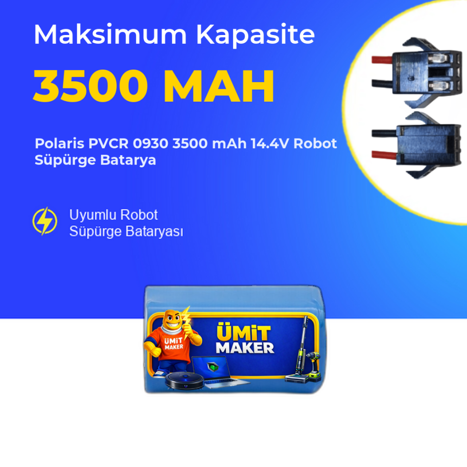 Polaris PVCR 0930 3500 mAh 14.4V Robot Süpürge Batarya