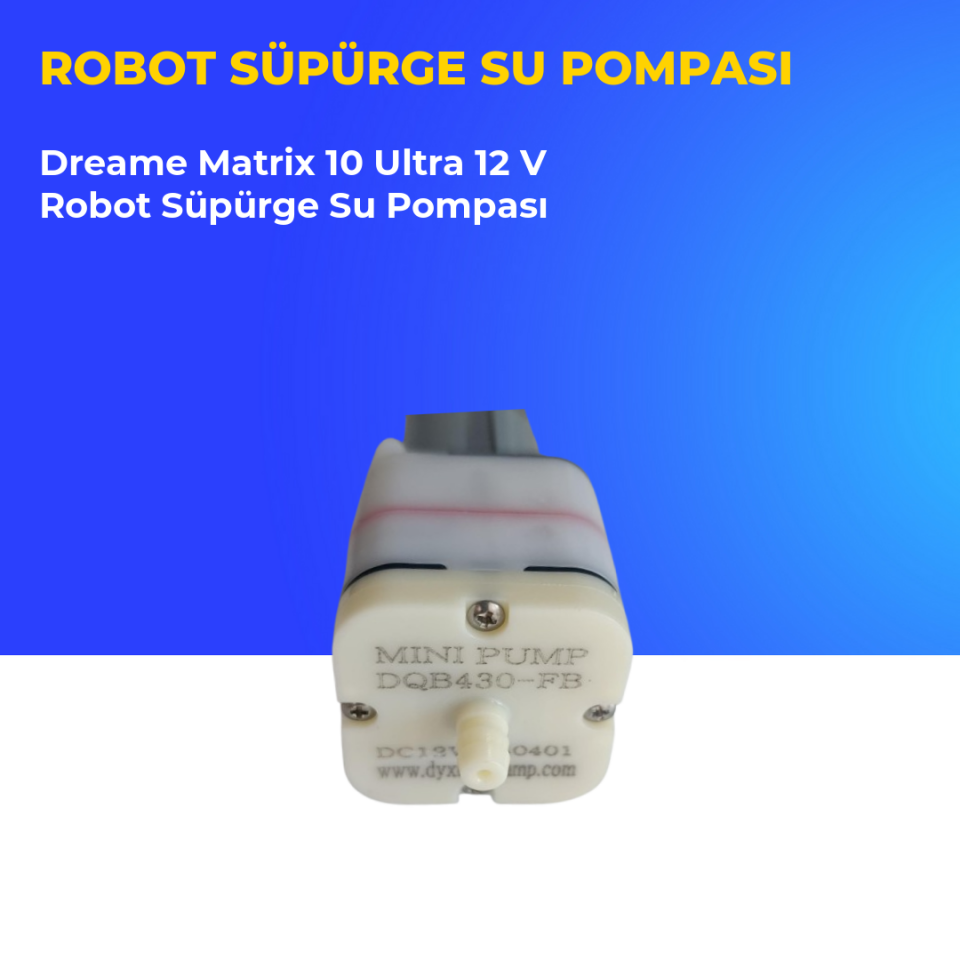 Dreame Matrix 10 Ultra 12 V Robot Süpürge Su Pompası