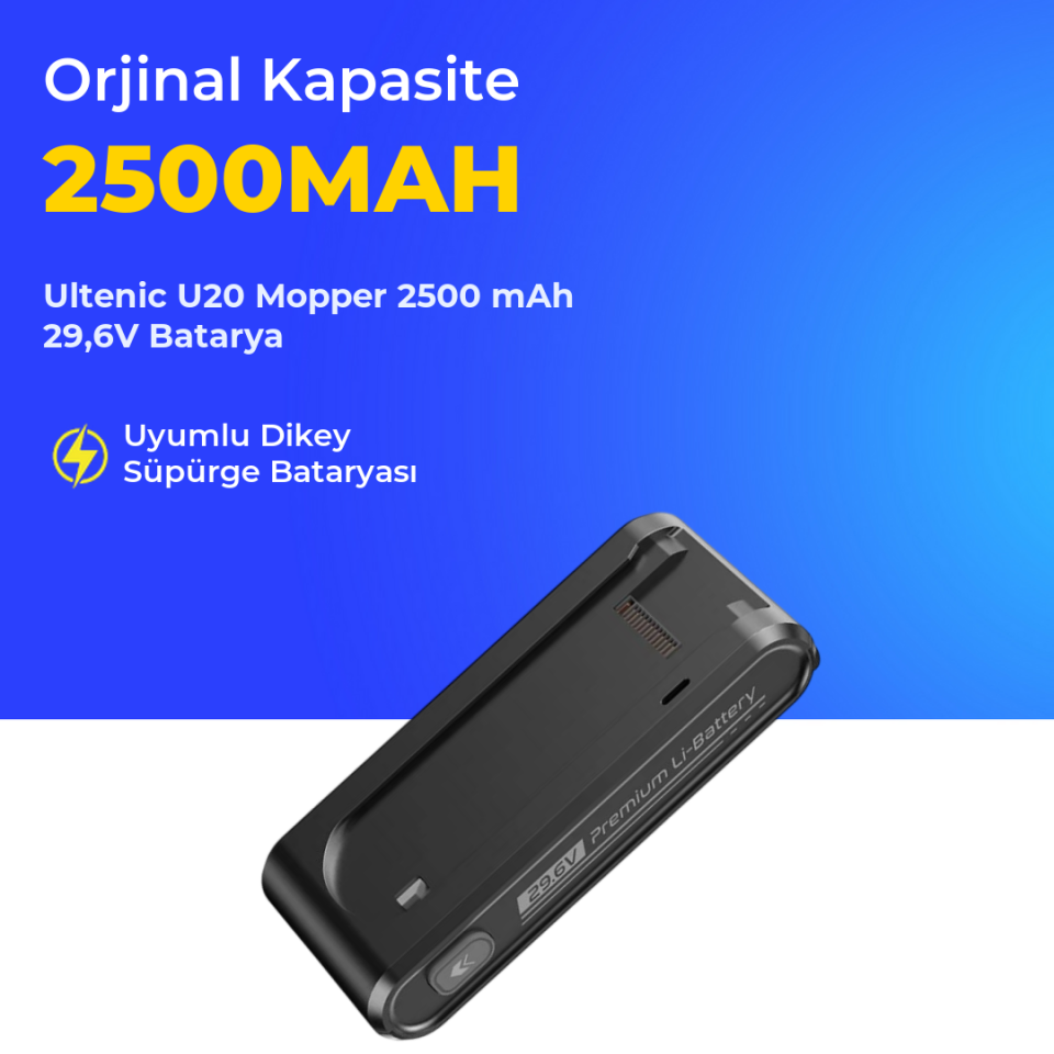Ultenic U20 Mopper 2500 mAh 29,6V Batarya