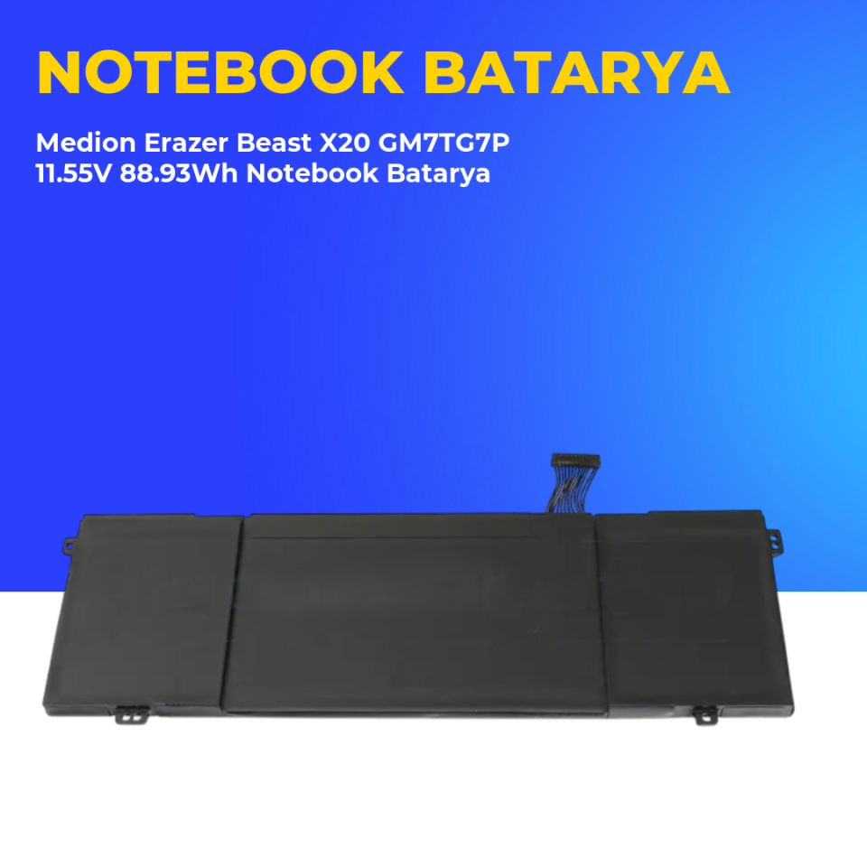 Medion Erazer Beast X20 GM7TG7P 11.55V 88.93Wh Notebook Batarya