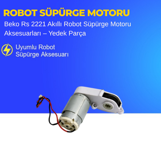 Beko Rs 2221 Akıllı Robot Süpürge Orta Fırça Motoru Aksesuarları – Yedek Parça