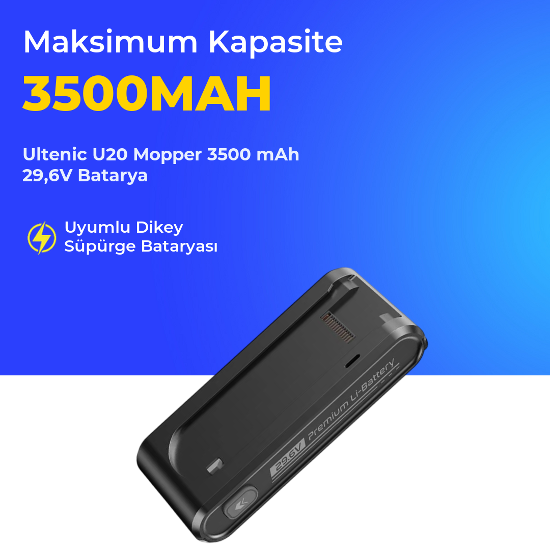 Ultenic U20 Mopper 3500 mAh 29,6V Batarya