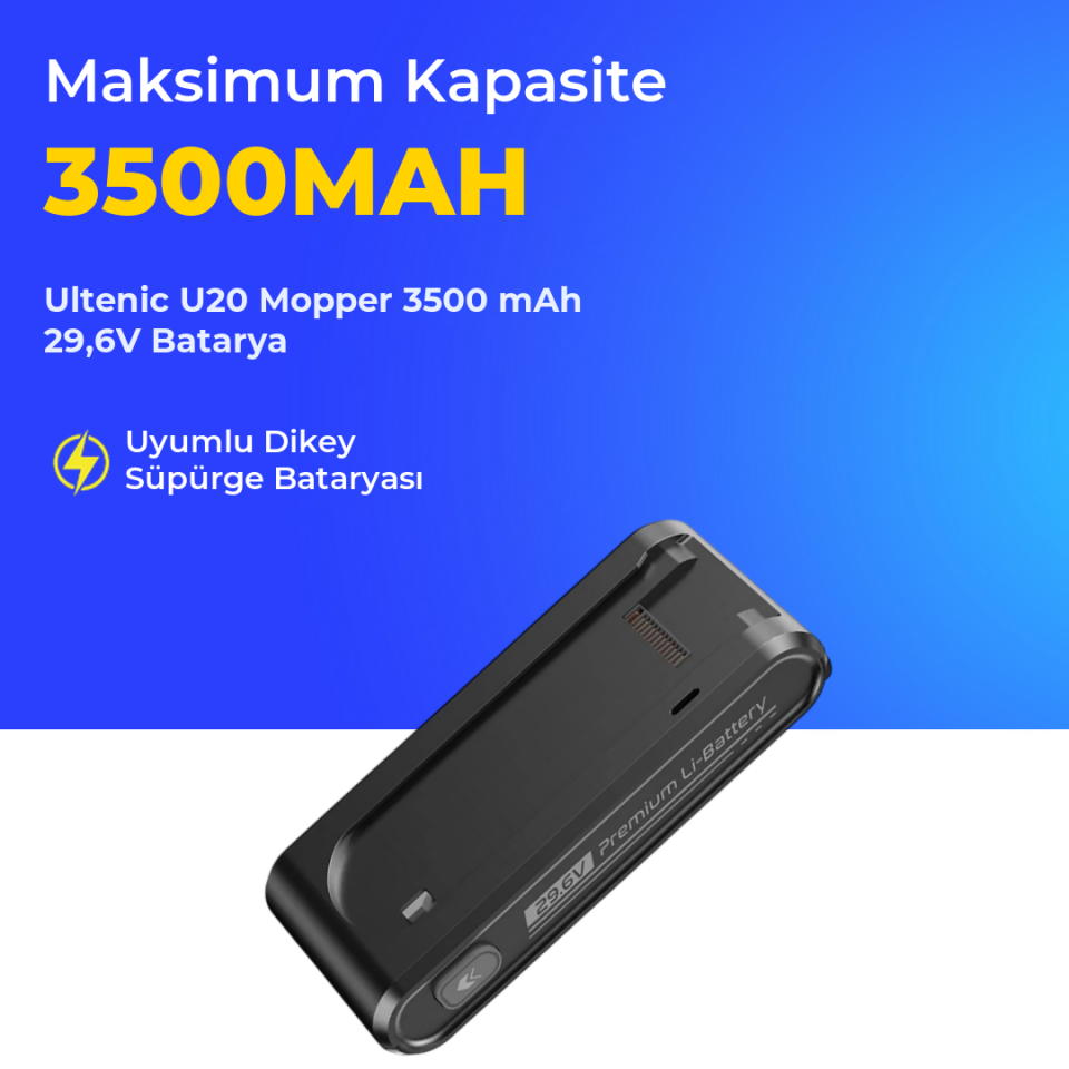 Ultenic U20 Mopper 3500 mAh 29,6V Batarya