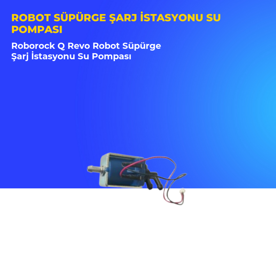 Roborock Q Revo Robot Süpürge Şarj İstasyonu Su Pompası