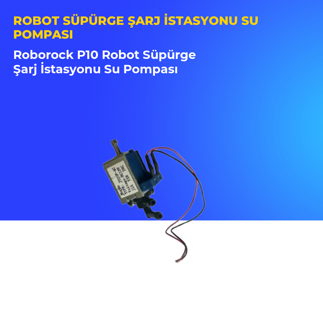 Roborock P10 Robot Süpürge Şarj İstasyonu Su Pompası