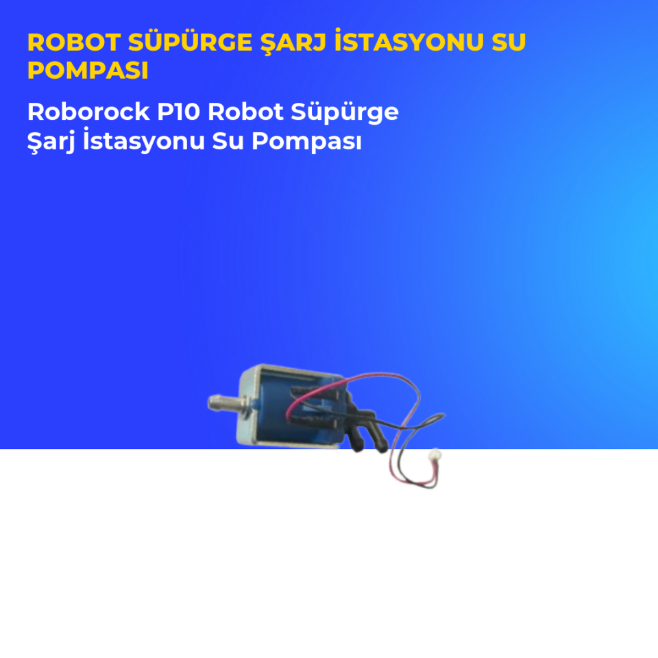 Roborock P10 Robot Süpürge Şarj İstasyonu Su Pompası