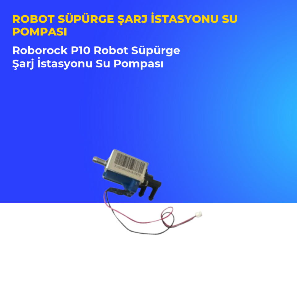 Roborock P10 Robot Süpürge Şarj İstasyonu Su Pompası