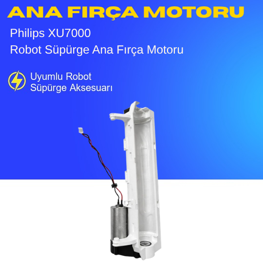 Philips XU7000 Robot Süpürge Uyumlu Ana Fırça Motoru XU7000/2