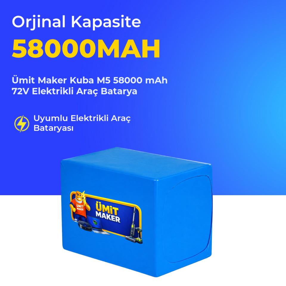 Kuba M5 58000 mAh 72V Elektrikli Araç Batarya