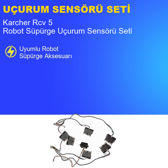 Karcher Rcv 5 Robot Süpürge Tampon ve Uçurum Sensörü Seti