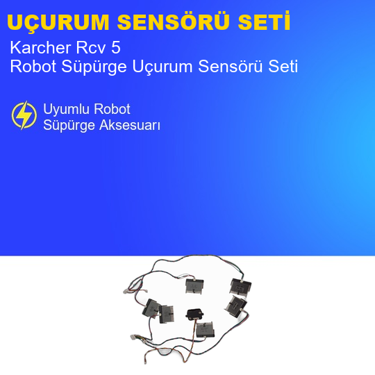 Karcher Rcv 5 Robot Süpürge Tampon ve Uçurum Sensörü Seti