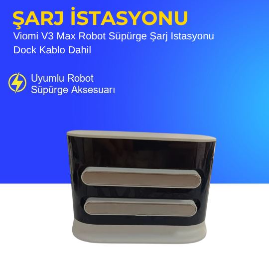 Viomi V3 Max Robot Süpürge Şarj Istasyonu Dock Kablo Dahil
