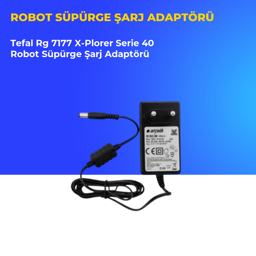 Tefal Rg 7177 X-Plorer Serie 40 Robot Süpürge Şarj Adaptörü