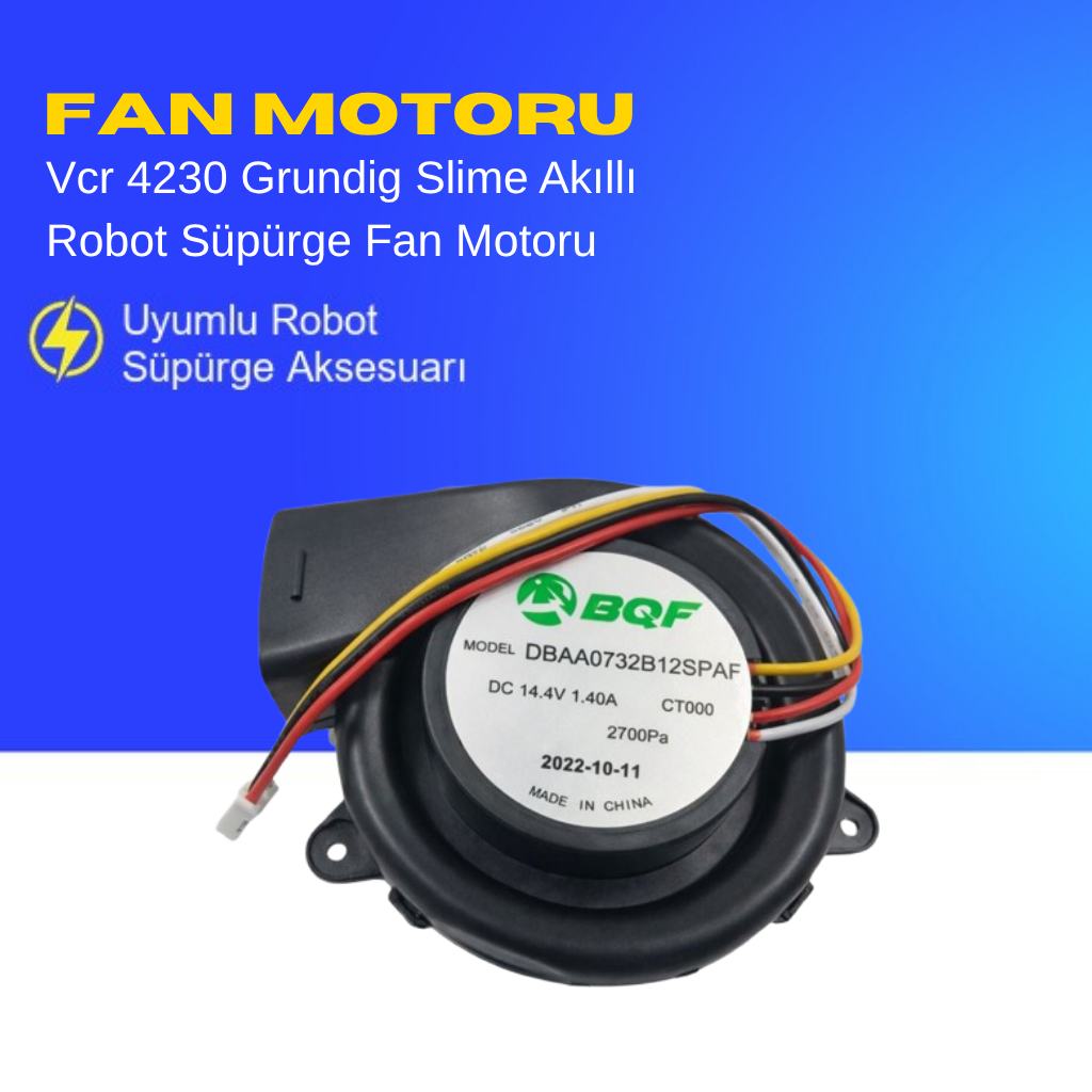 Vcr 4230 Grundig Slime Akıllı Robot Süpürge Fan Motoru Aksesuarları – Yedek Parça