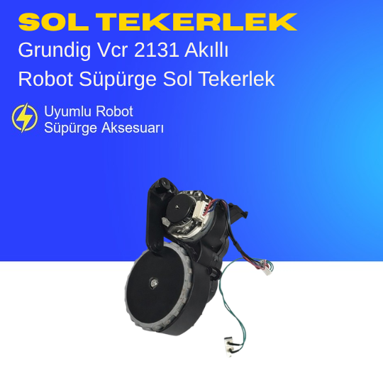 Arçelik Imperium Robo Rs 3221 Akıllı Robot Süpürge Sol Tekerlek Aksesuarları – Yedek Parça
