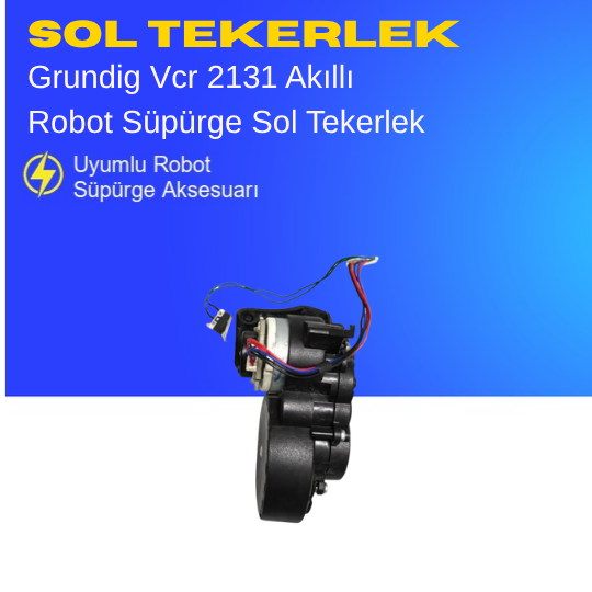 Arçelik Imperium Robo Rs 3221 Akıllı Robot Süpürge Sol Tekerlek Aksesuarları – Yedek Parça