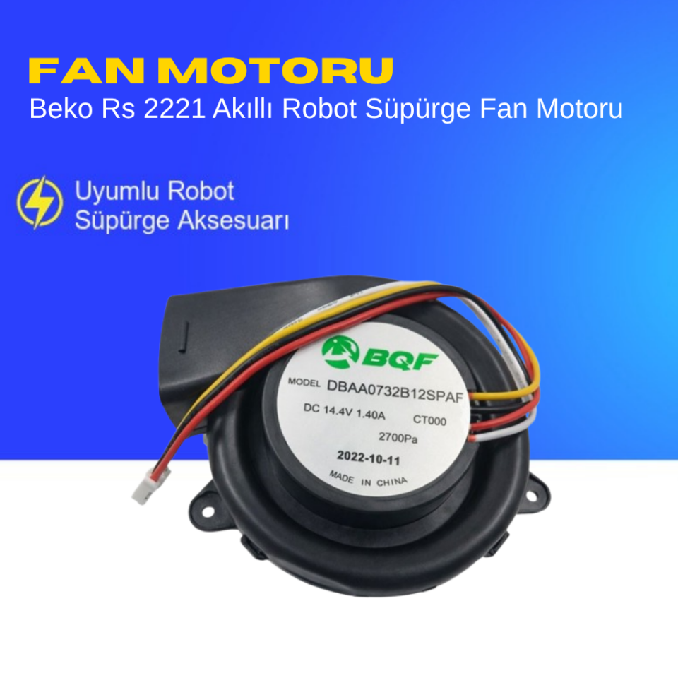 Beko Rs 2221 Akıllı Robot SüpürgeFan Motoru Aksesuarları – Yedek Parça