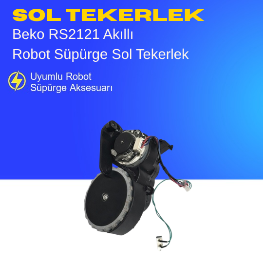 Beko Rs 2121 Akıllı Robot Süpürge Sol Tekerlek Aksesuarları – Yedek Parça