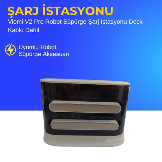 Viomi V2 Pro Robot Süpürge Şarj Istasyonu Dock Kablo Dahil