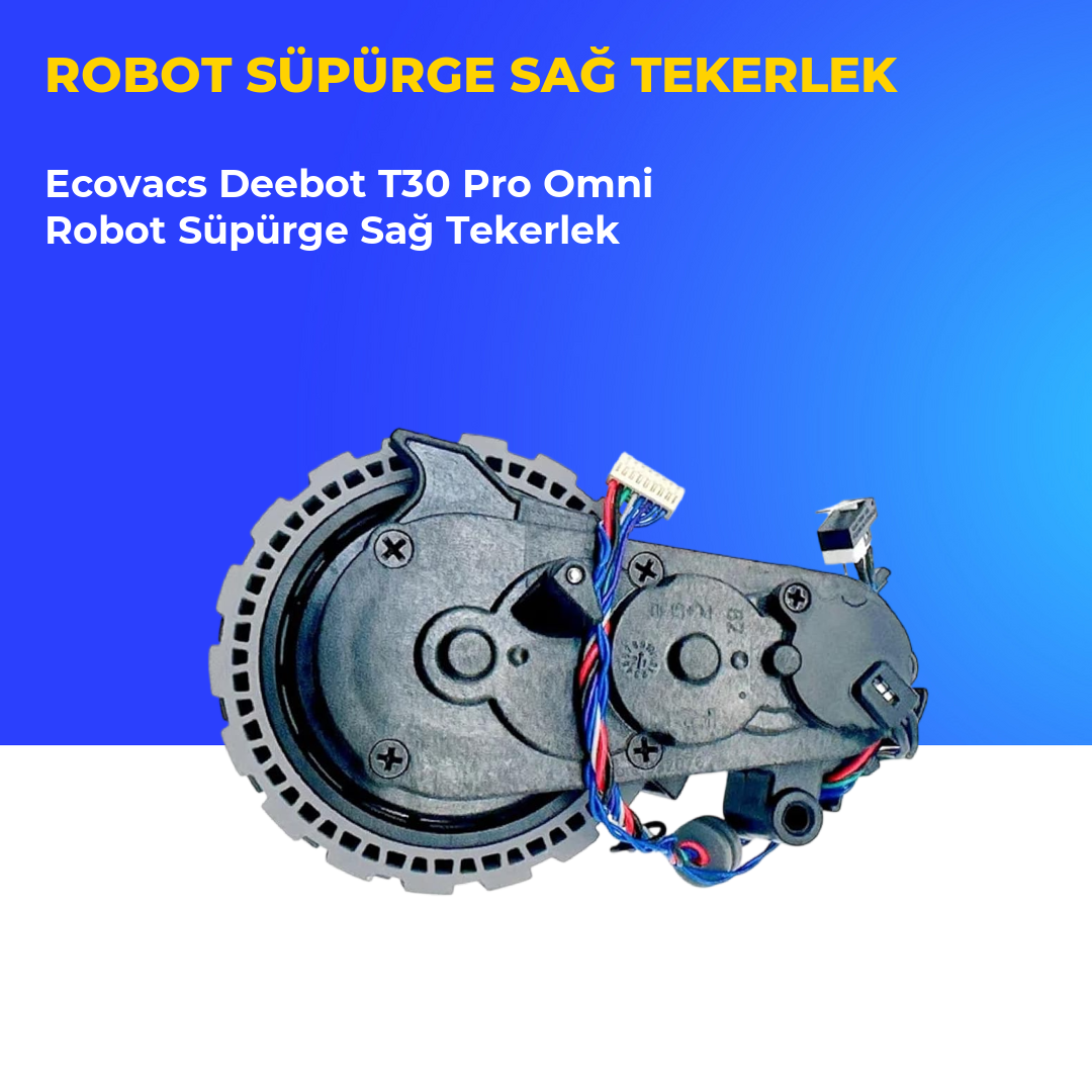 Ecovacs Deebot T30 Pro Omni Robot Süpürge Sağ Tekerlek