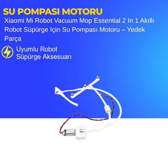 Xiaomi Mi Robot Vacuum Mop Essential 2 In 1 Akıllı Robot Süpürge Için Su Pompası Motoru – Yedek Parça