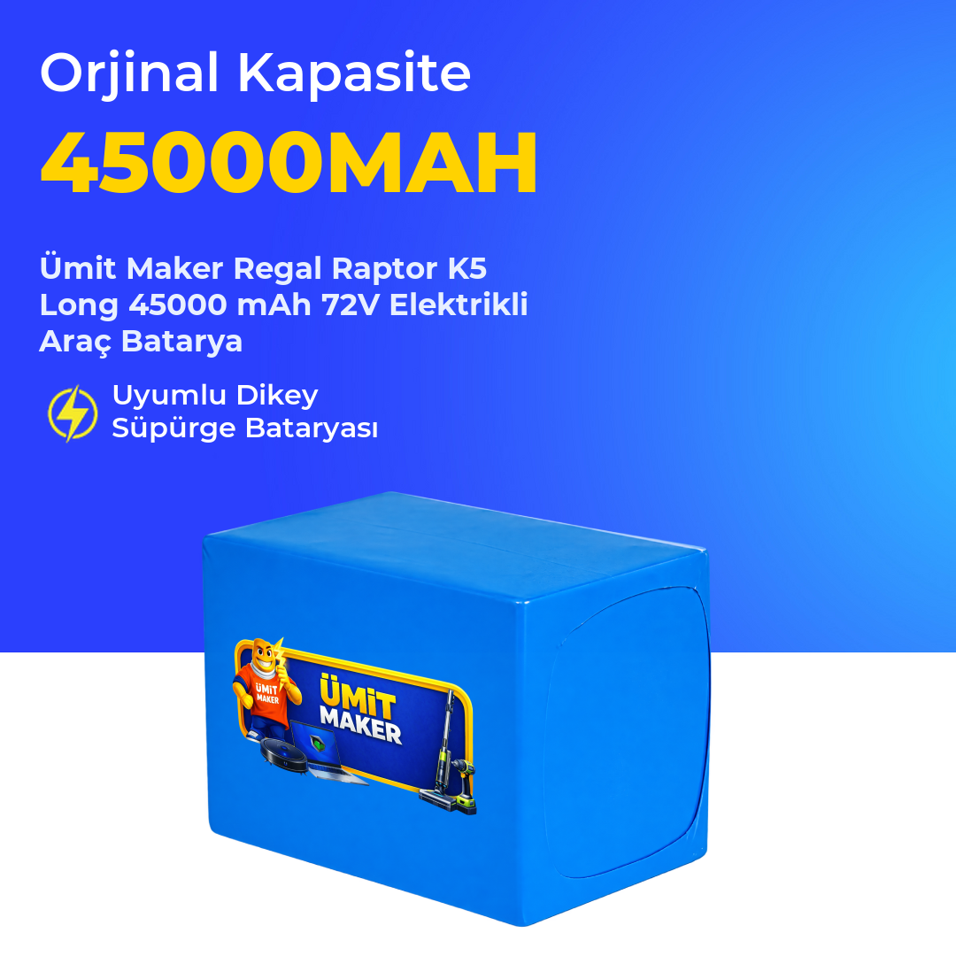 Regal Raptor K5 Long 45000 mAh 72V Elektrikli Araç Batarya