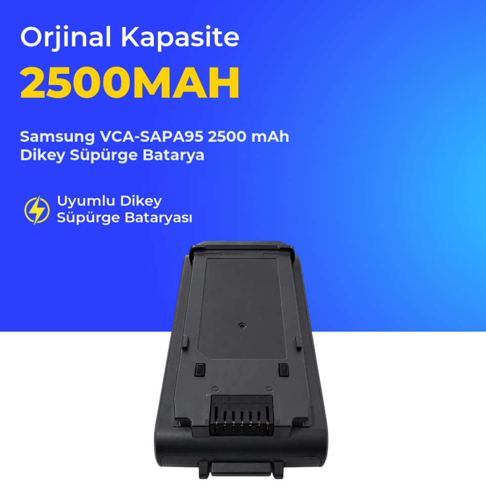 Samsung VCA-SAPA95 2500 Mah Şarjlı Dikey Süpürge Bataryası