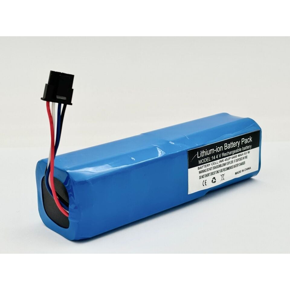 Xiaomi Robot Vacuum S10T STFCR01SZ Robot Süpürge 6400 mAh 14.4 V Yanmaz Batarya – Orjinal Uyumlu Uzun Ömürlü, Yüksek Performans Pil