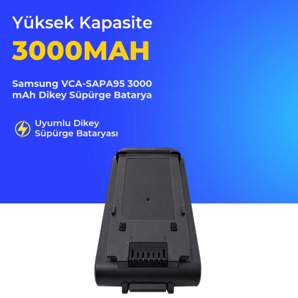 Samsung VCA-SAPA95 3000 Mah Şarjlı Dikey Süpürge Bataryası