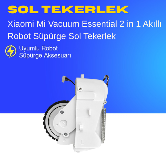 Xiaomi Mi Robot Vacuum Mop Essential 2 In 1 Akıllı Robot Süpürge Sol Tekerlek Aksesuarları – Yedek Parça