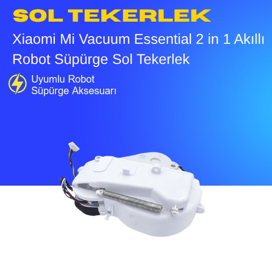 Xiaomi Mi Robot Vacuum Mop Essential 2 In 1 Akıllı Robot Süpürge Sol Tekerlek Aksesuarları – Yedek Parça