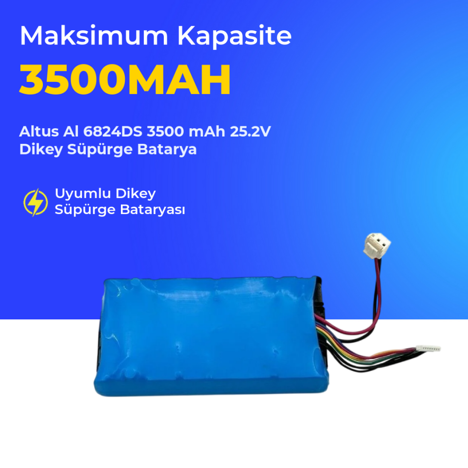 Altus Al 6824DS 3500 mAh 25.2V Dikey Süpürge Batarya