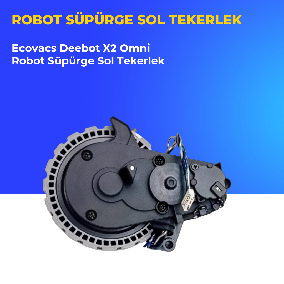 Ecovacs Deebot X2 Omni Robot Süpürge Sol Tekerlek