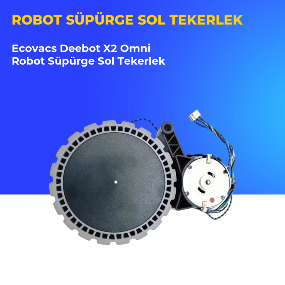 Ecovacs Deebot X2 Omni Robot Süpürge Sol Tekerlek