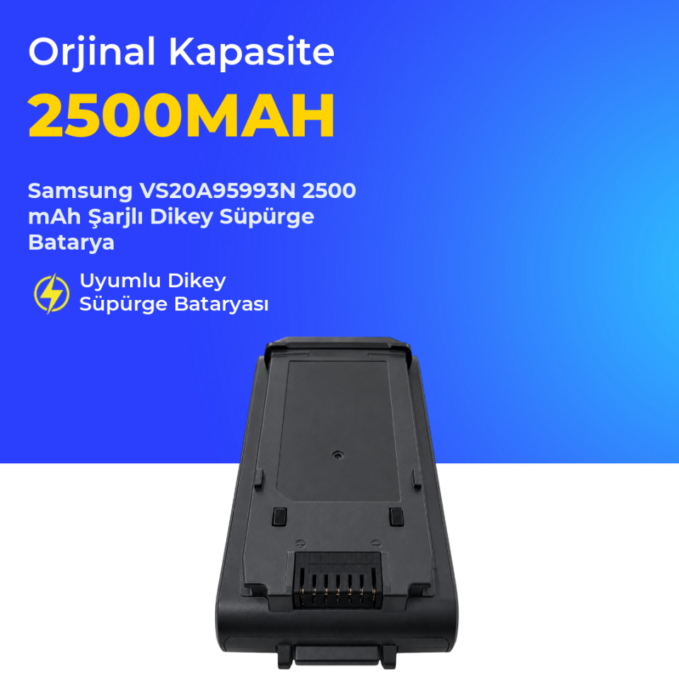 Samsung VS20A95993N 2500 Mah Şarjlı Dikey Süpürge Bataryası