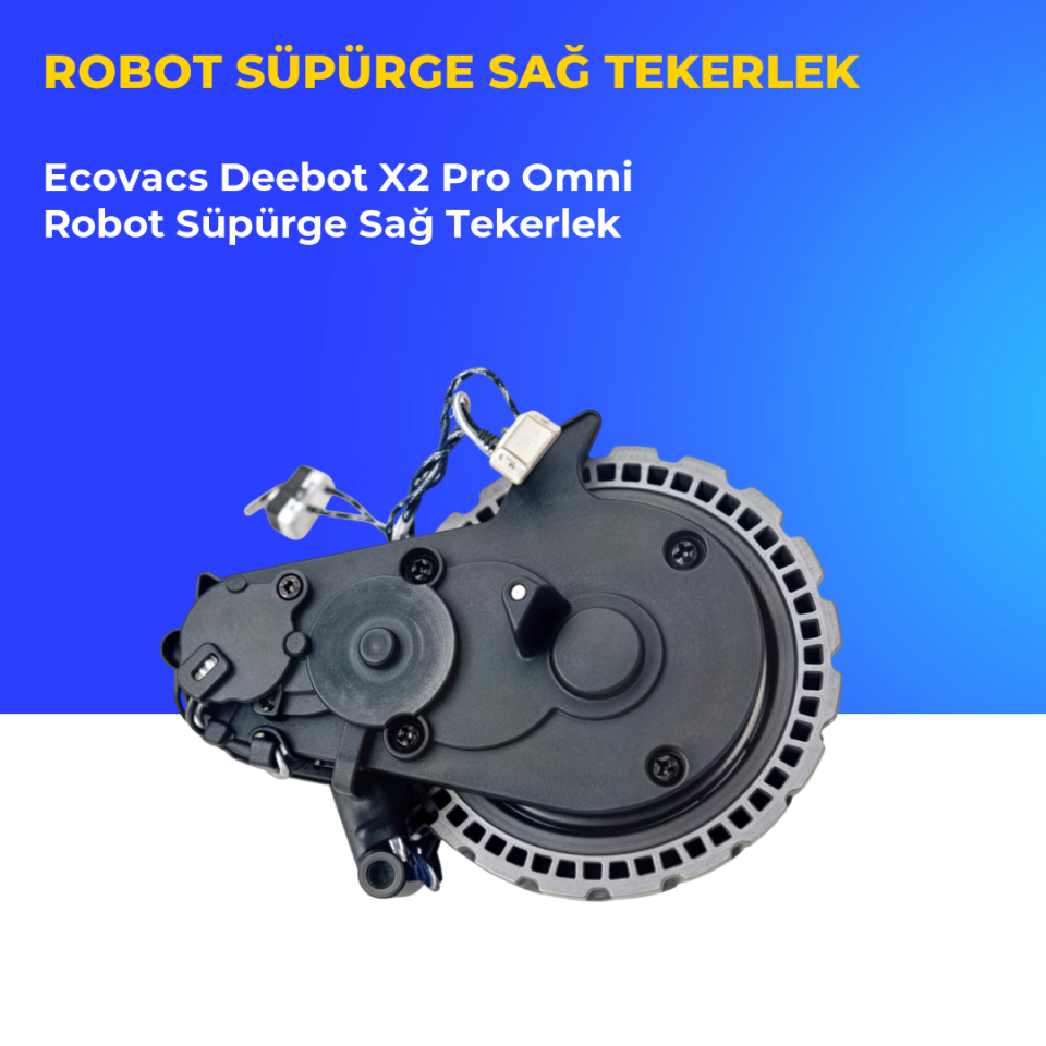 Ecovacs Deebot X2 Pro Omni Robot Süpürge Sağ Tekerlek