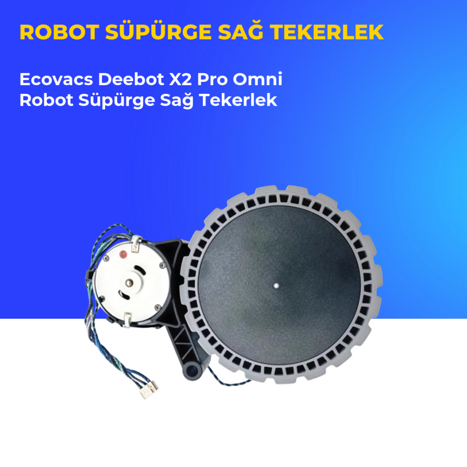 Ecovacs Deebot X2 Pro Omni Robot Süpürge Sağ Tekerlek